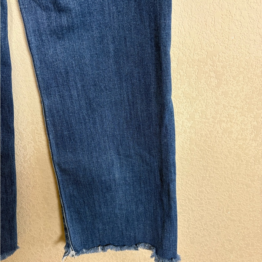 Risen Jeans High Waist Wide Leg Frayed Hem & Waist Cotton Jeans Size 29” BDQ5032 - Picture 11 of 14